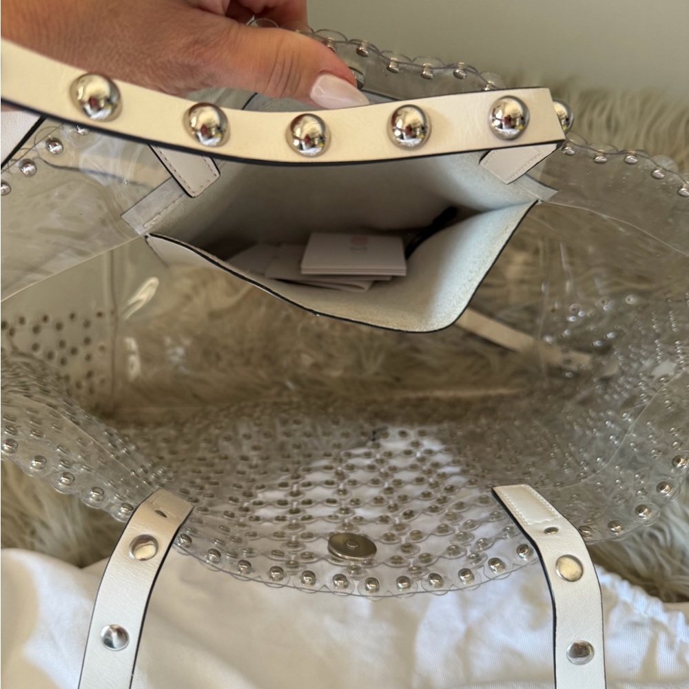 Valentino Studded Transparent Tote Bag - Picture 5 of 10